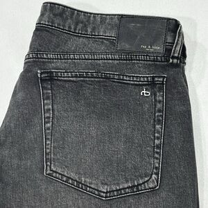 Rag‎ & Bone Jeans Women Gray Distressed Slim Fit Raw Hem Denim Sz 30 (34X28.5)